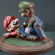 Illustration for article titled Zombie Luigi is Trying to Bite Marios Face Off